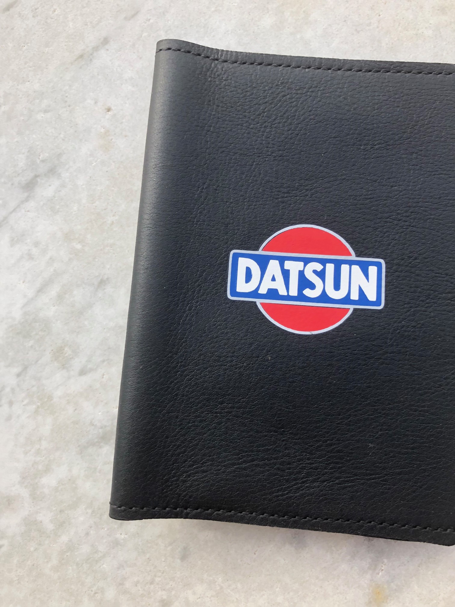 Datsun Leather Log Book Cover » Banners and Badges