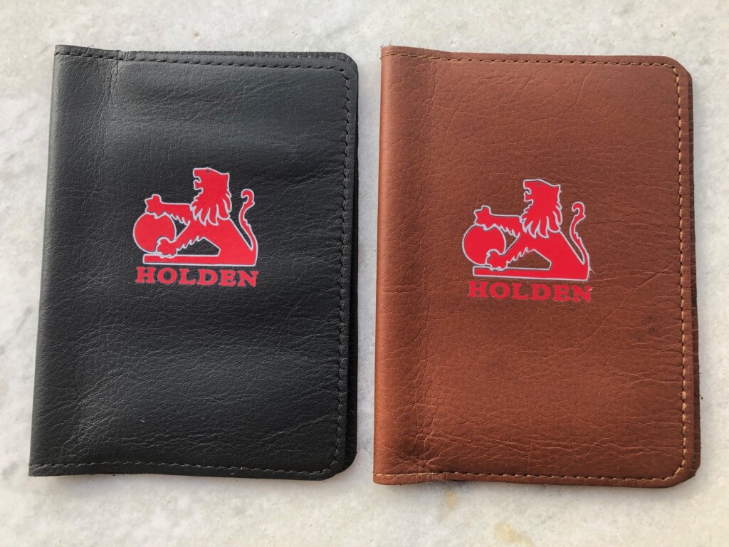 Holden Leather Log Book Cover » Banners and Badges